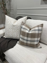 Load image into Gallery viewer, Brown Plaid Pillow Cover
