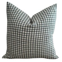 Load image into Gallery viewer, Green Gingham Pillow Cover
