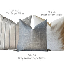 Load image into Gallery viewer, Tan Stripe Pillow Cover
